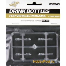 Drink Bottles for Vehicle Diorama 4 Types Plastic Accessory