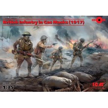 1:35 British Infantry in Gas Masks (1917)
