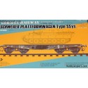 1:35 GERMAN RAILWAY SCHWERER PLATTFORMWAGEN TYPE SSYS