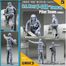 US Navy F14A Tomcat Pilot Team 1:48