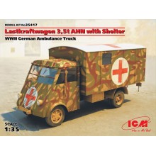 Lastkraftwagen 35 t AHN with Shelter WWII German Ambulance Truck 1/35