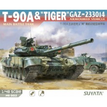 T-90A Main Battle Tank & (Tiger) Gaz-233014 Armoured Vehicle 1:48