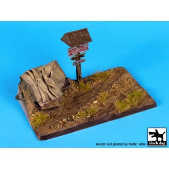 1:35 Road with trailer(145x90 mm) base