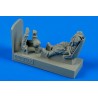 1:48 1:48 German WWII Luftwaffe pilot with seat for Bf 109E 