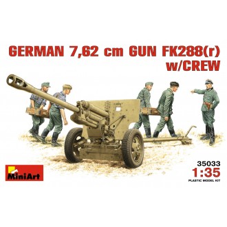 1:35 GERMAN  7,62 сm GUN  FK288(r) w/CREW