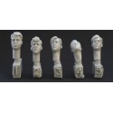 5 different heads with 40’s haircuts